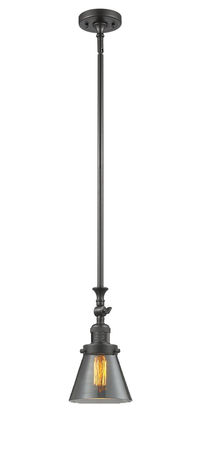One Light Mini Pendant by Innovations - Franklin Restoration Collection, Oil Rubbed Bronze Finish - 206-OB-G63