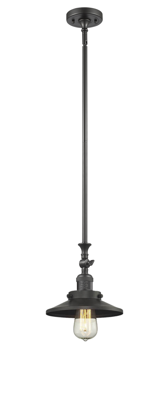One Light Mini Pendant by Innovations - Franklin Restoration Collection, Oil Rubbed Bronze Finish - 206-OB-M5