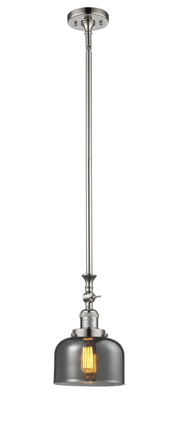 One Light Mini Pendant by Innovations - Franklin Restoration Collection, Polished Nickel Finish - 206-PN-G73