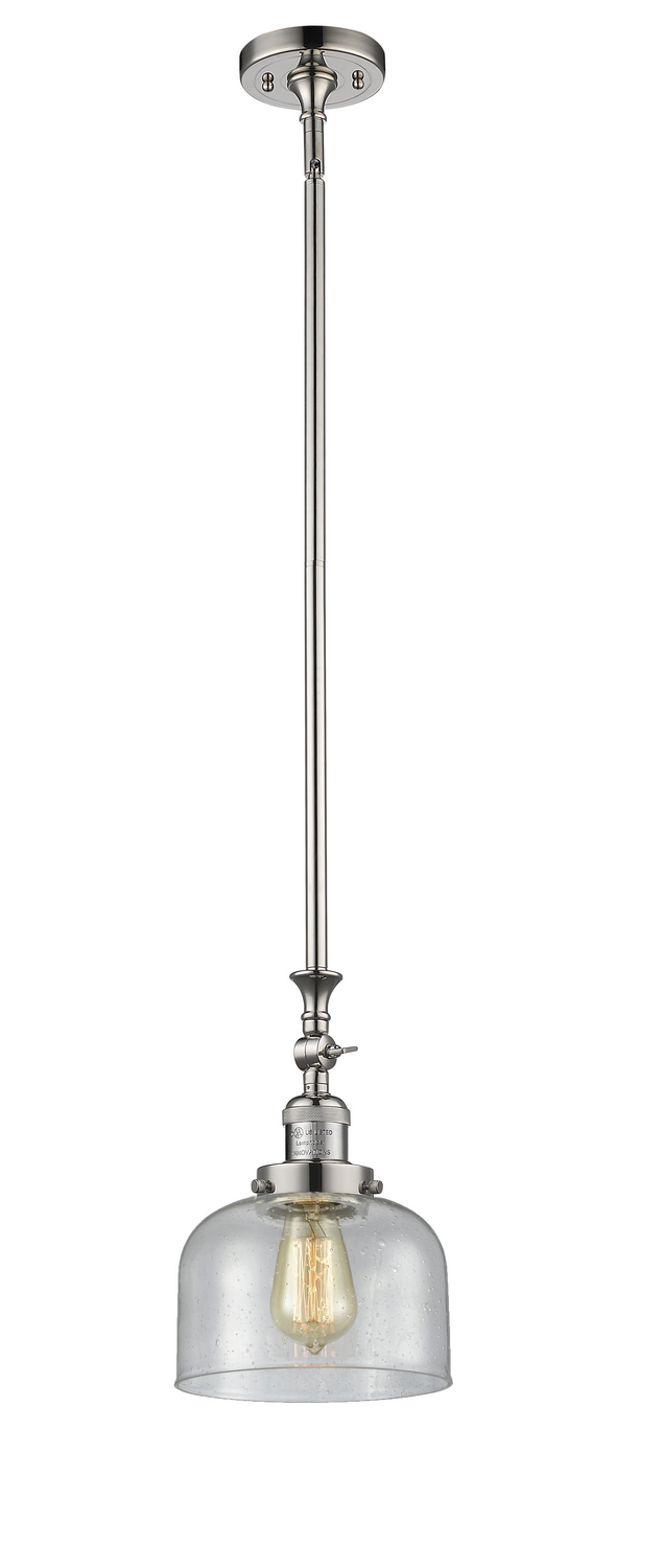 One Light Mini Pendant by Innovations - Franklin Restoration Collection, Polished Nickel Finish - 206-PN-G74