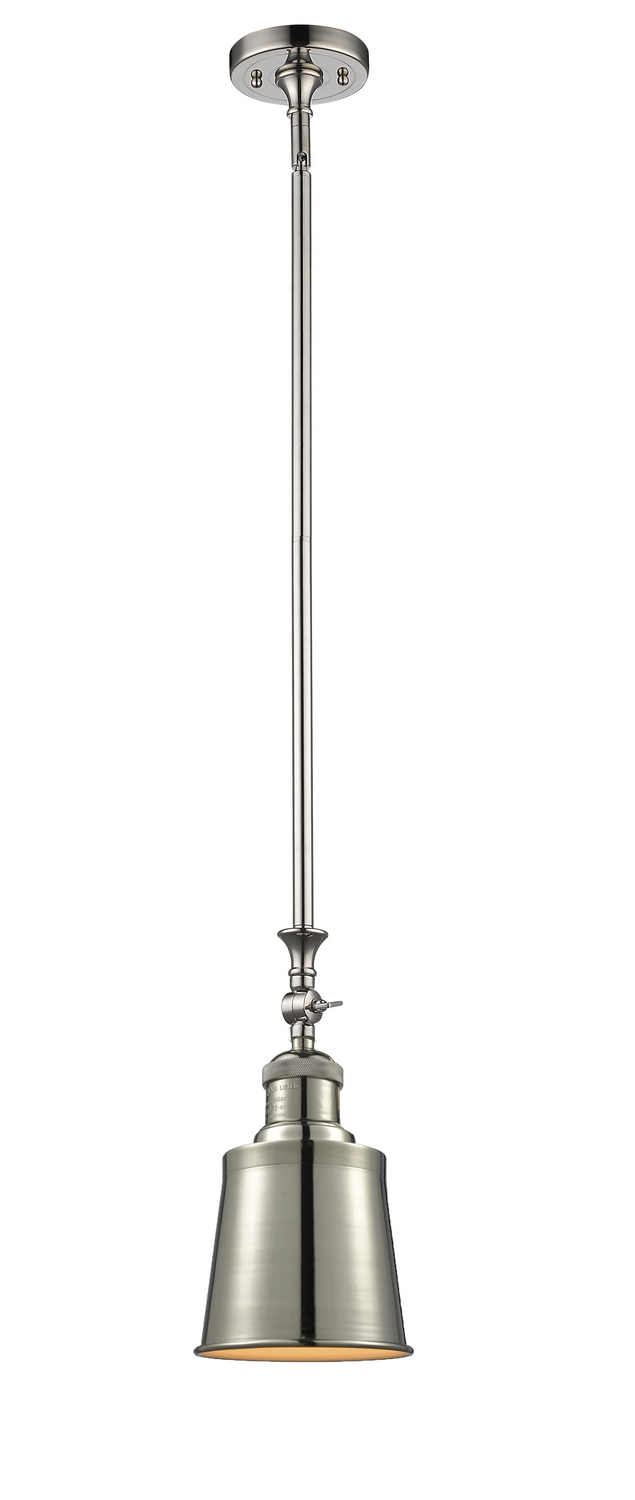 One Light Mini Pendant by Innovations - Franklin Restoration Collection, Polished Nickel Finish - 206-PN-M9