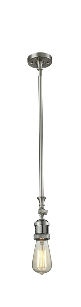 One Light Mini Pendant by Innovations - Franklin Restoration Collection, Brushed Satin Nickel Finish - 206-SN