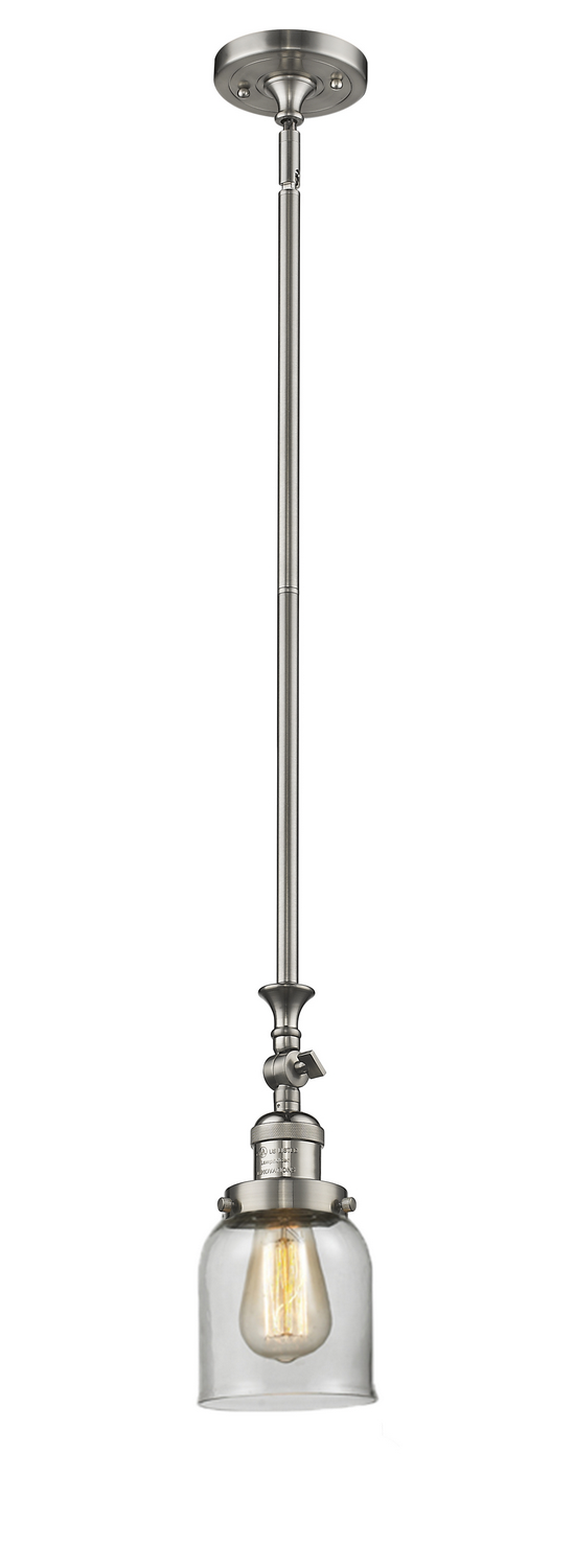 One Light Mini Pendant by Innovations - Franklin Restoration Collection, Brushed Satin Nickel Finish - 206-SN-G52