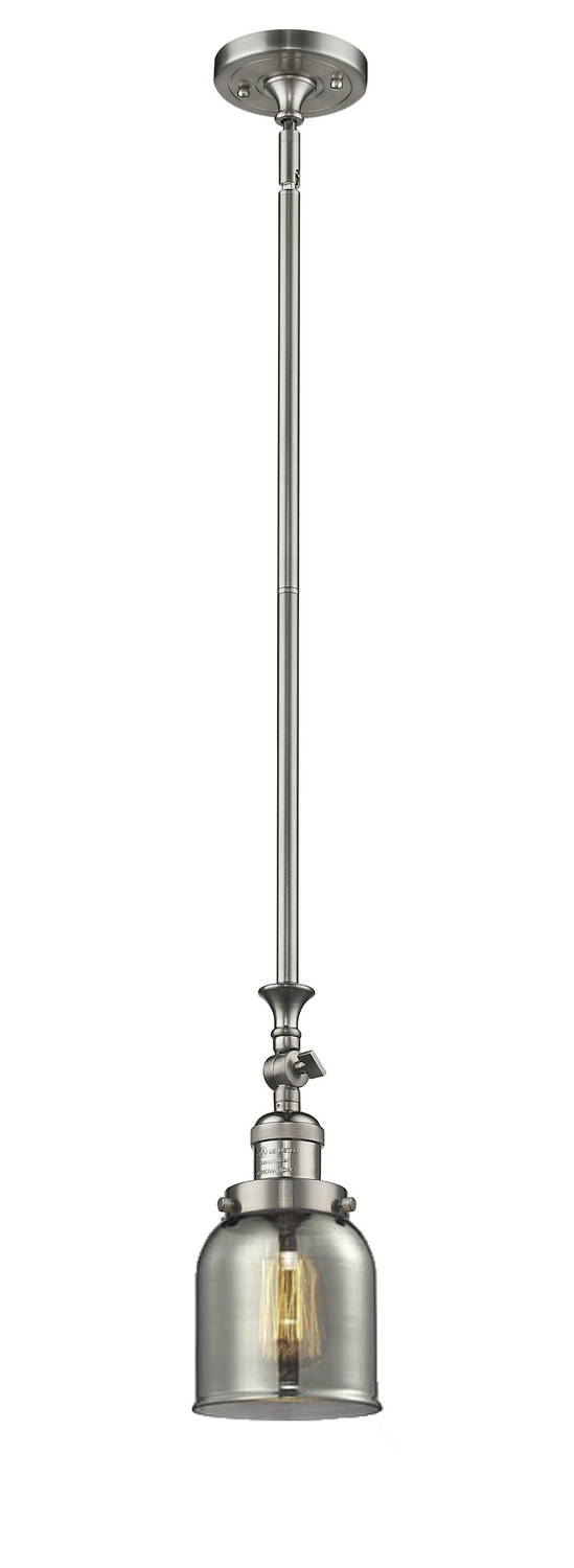 One Light Mini Pendant by Innovations - Franklin Restoration Collection, Brushed Satin Nickel Finish - 206-SN-G53