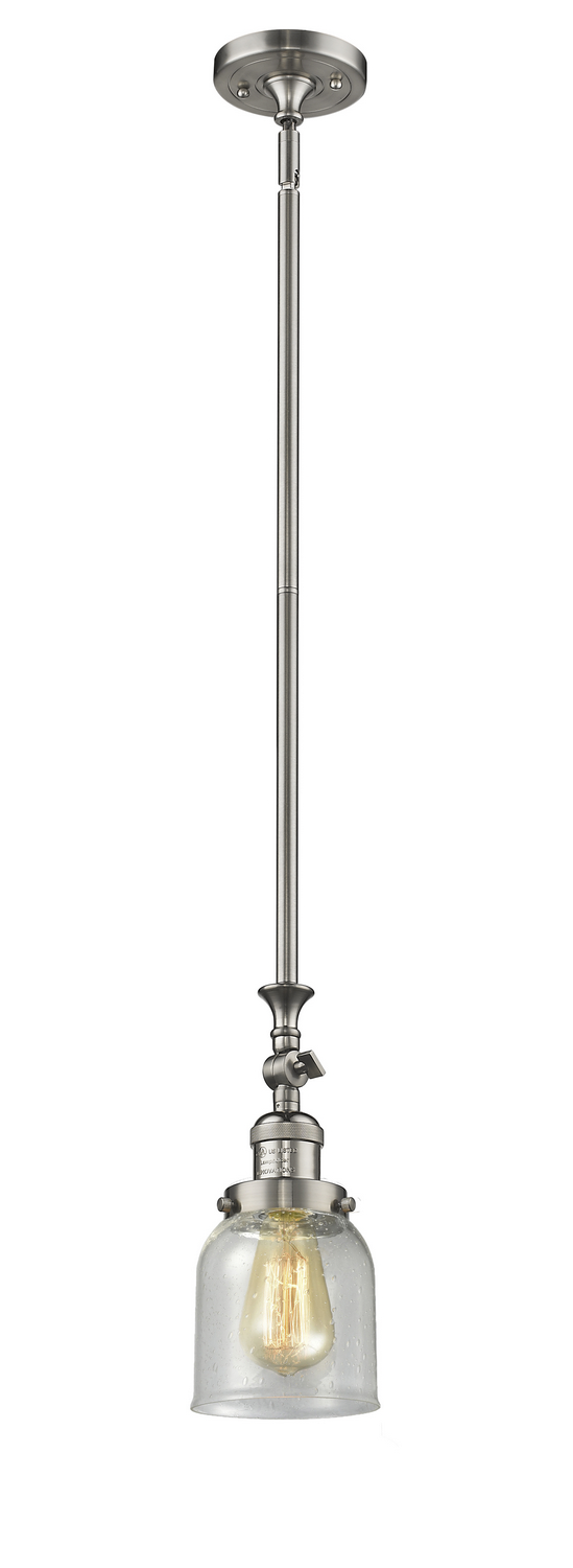 One Light Mini Pendant by Innovations - Franklin Restoration Collection, Brushed Satin Nickel Finish - 206-SN-G54