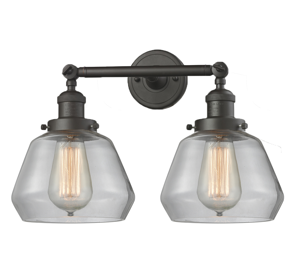 Two Light Bath Vanity by Innovations - Franklin Restoration Collection, Oil Rubbed Bronze Finish - 208-OB-G172