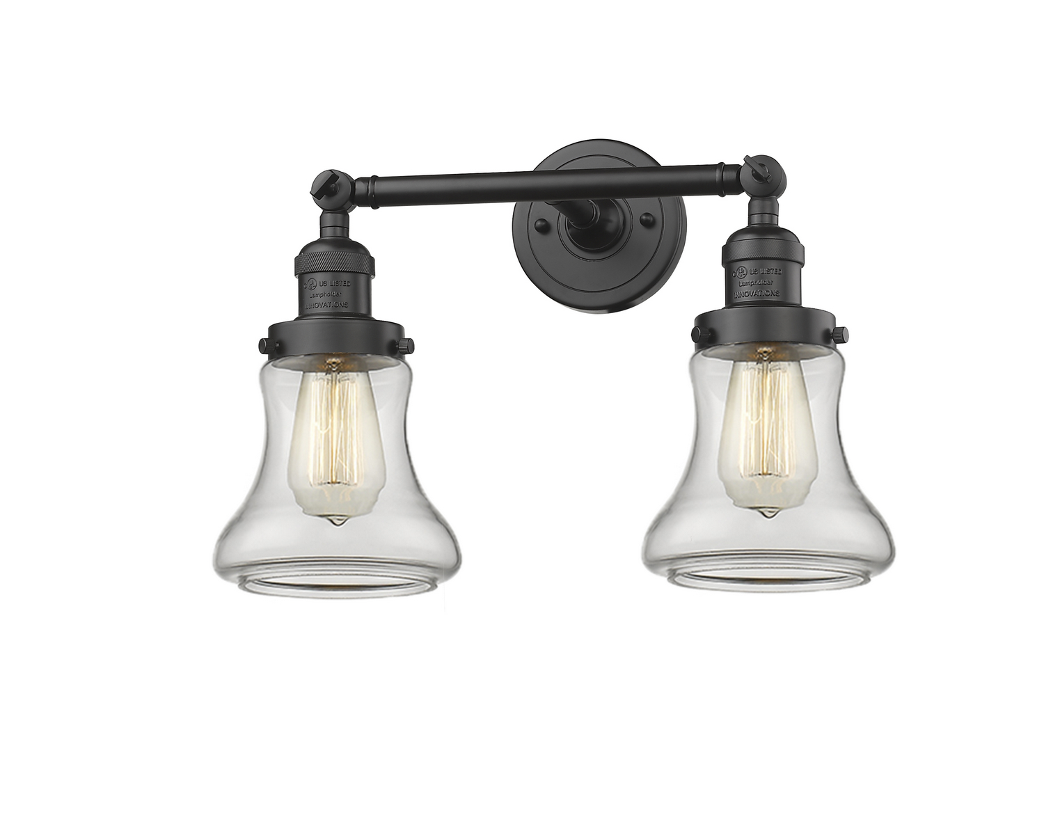 Two Light Bath Vanity by Innovations - Franklin Restoration Collection, Oil Rubbed Bronze Finish - 208-OB-G192