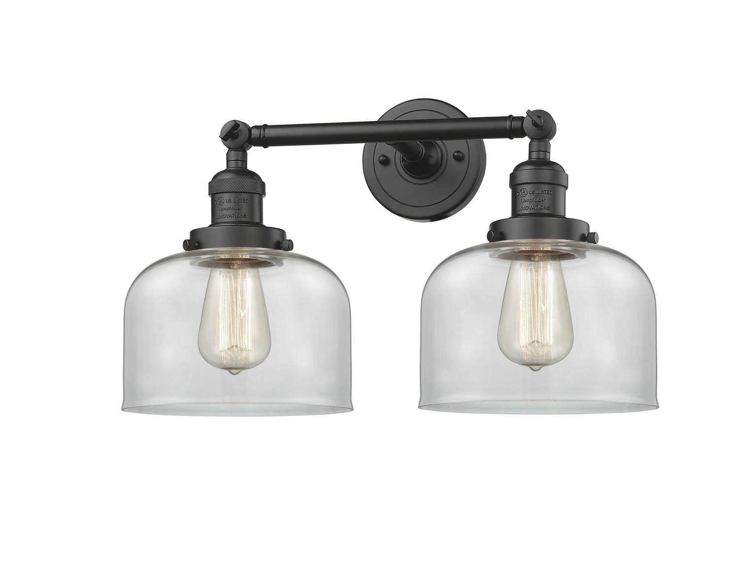 Two Light Bath Vanity by Innovations - Franklin Restoration Collection, Oil Rubbed Bronze Finish - 208-OB-G72