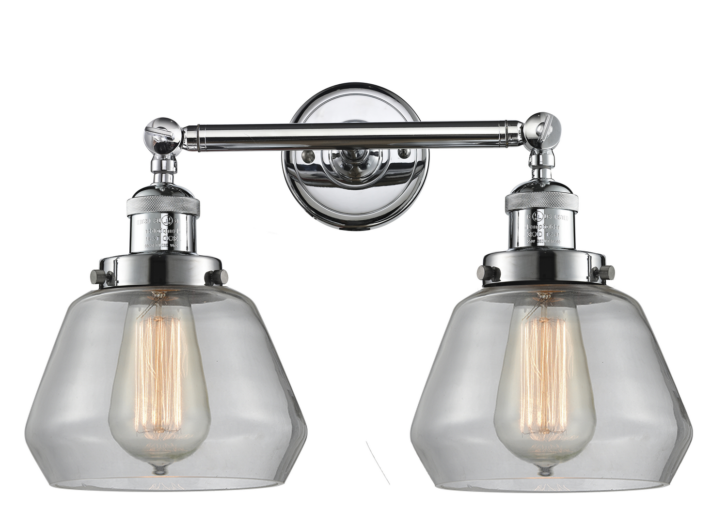 Two Light Bath Vanity by Innovations - Franklin Restoration Collection, Polished Chrome Finish - 208-PC-G172