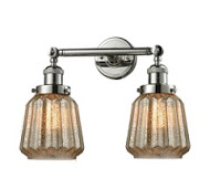 Two Light Bath Vanity by Innovations - Franklin Restoration Collection, Brushed Satin Nickel Finish - 208-SN-G146