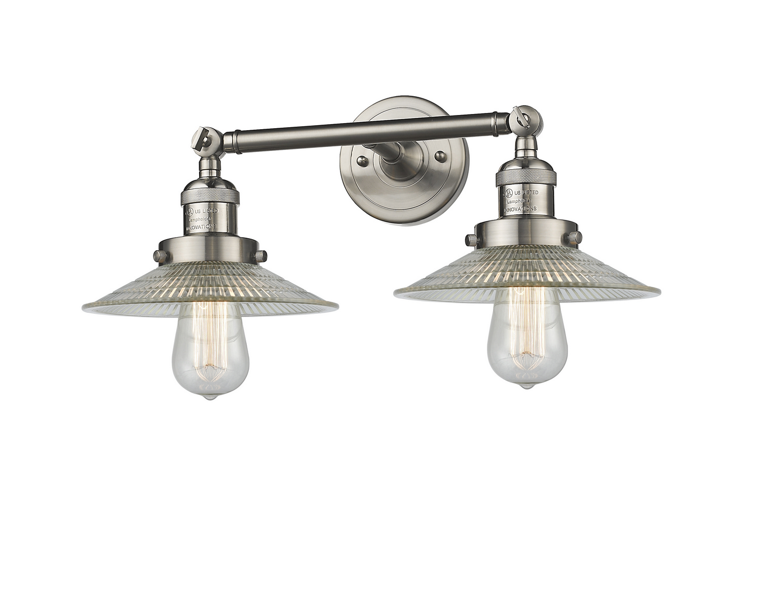 Two Light Bath Vanity by Innovations - Franklin Restoration Collection, Brushed Satin Nickel Finish - 208-SN-G2