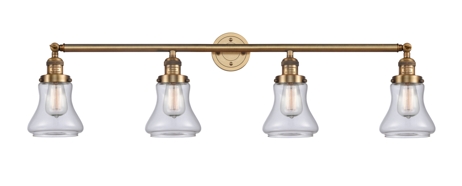 Four Light Bath Vanity by Innovations - Franklin Restoration Collection, Brushed Brass Finish - 215-BB-G192