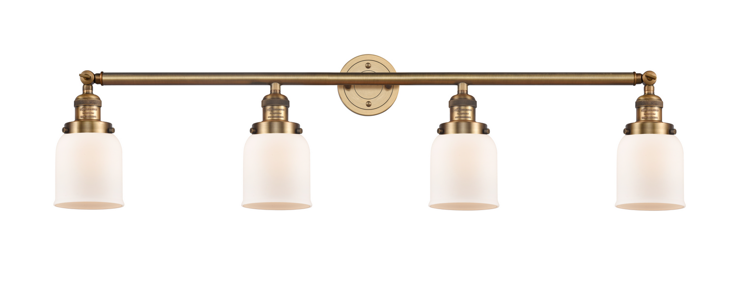 Four Light Bath Vanity by Innovations - Franklin Restoration Collection, Brushed Brass Finish - 215-BB-G51
