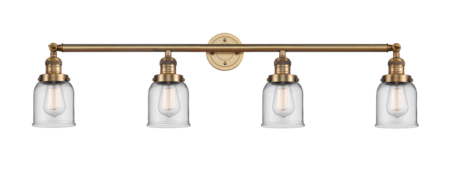 Four Light Bath Vanity by Innovations - Franklin Restoration Collection, Brushed Brass Finish - 215-BB-G52