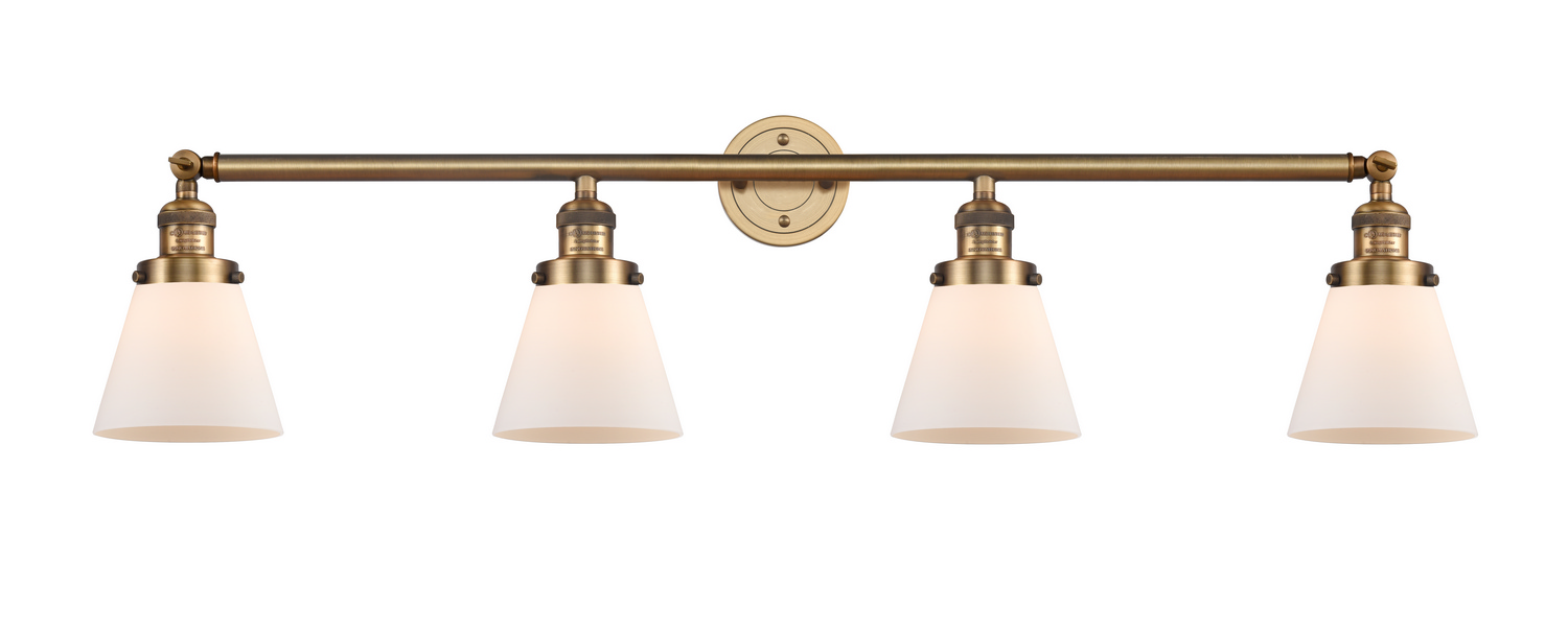 Four Light Bath Vanity by Innovations - Franklin Restoration Collection, Brushed Brass Finish - 215-BB-G61