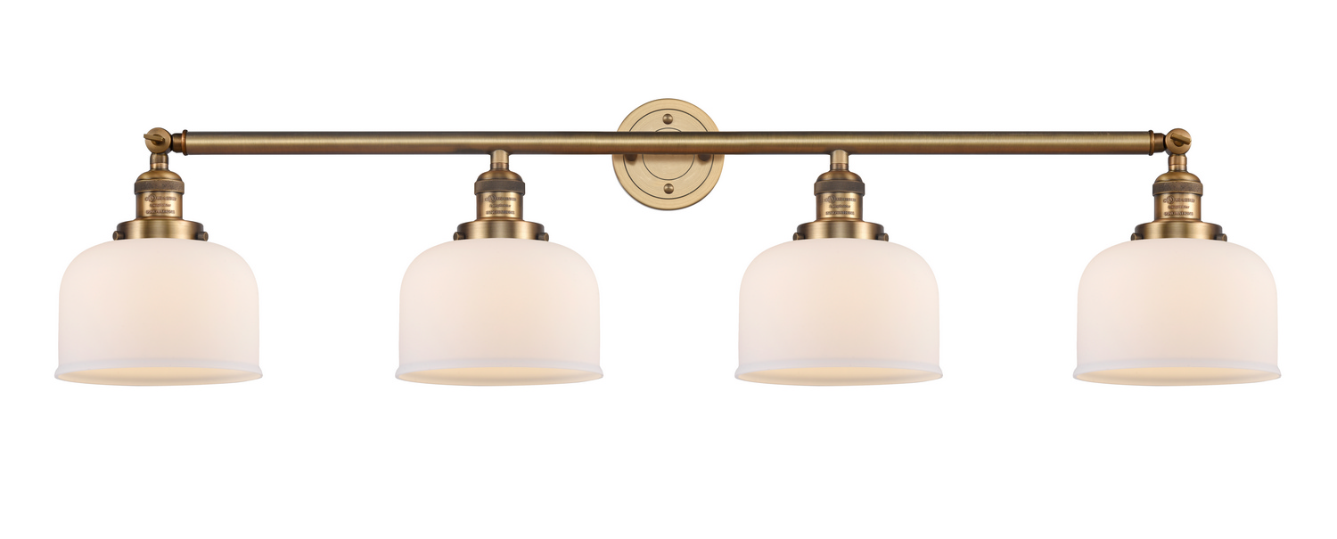 Four Light Bath Vanity by Innovations - Franklin Restoration Collection, Brushed Brass Finish - 215-BB-G71