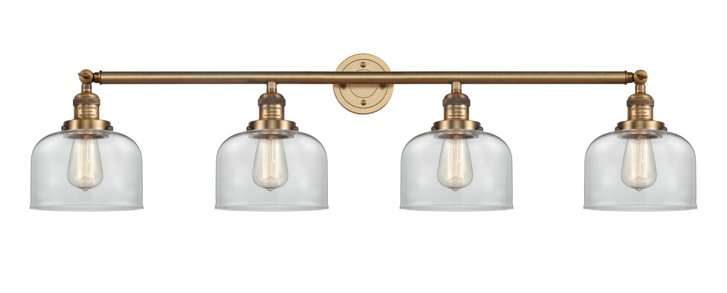 Four Light Bath Vanity by Innovations - Franklin Restoration Collection, Brushed Brass Finish - 215-BB-G72