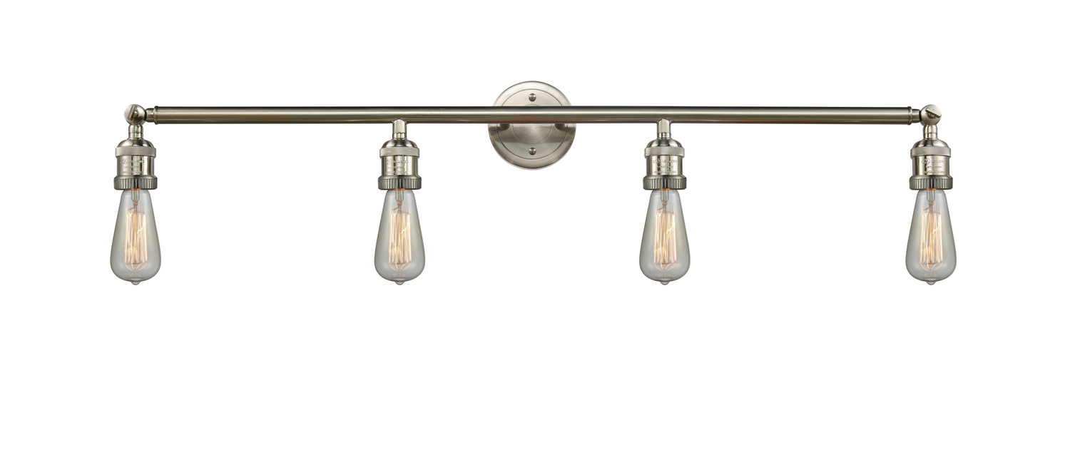 Four Light Bath Vanity by Innovations - Franklin Restoration Collection, Brushed Satin Nickel Finish - 215-SN
