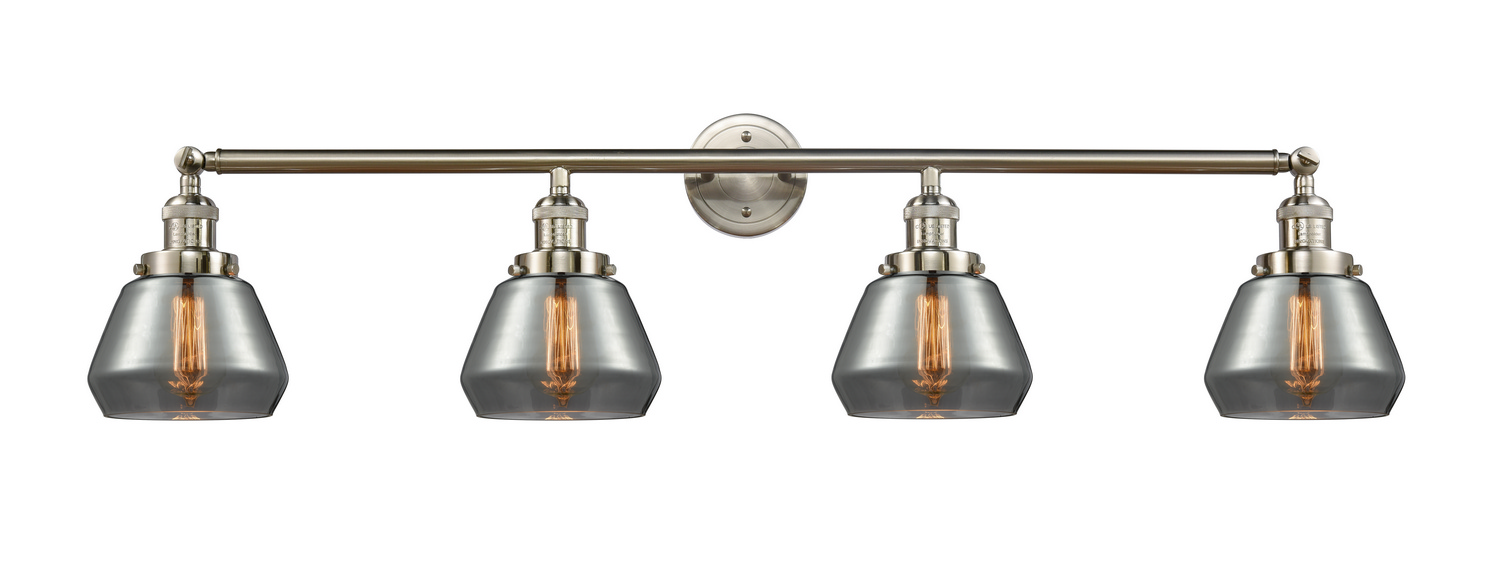 Four Light Bath Vanity by Innovations - Franklin Restoration Collection, Brushed Satin Nickel Finish - 215-SN-G173