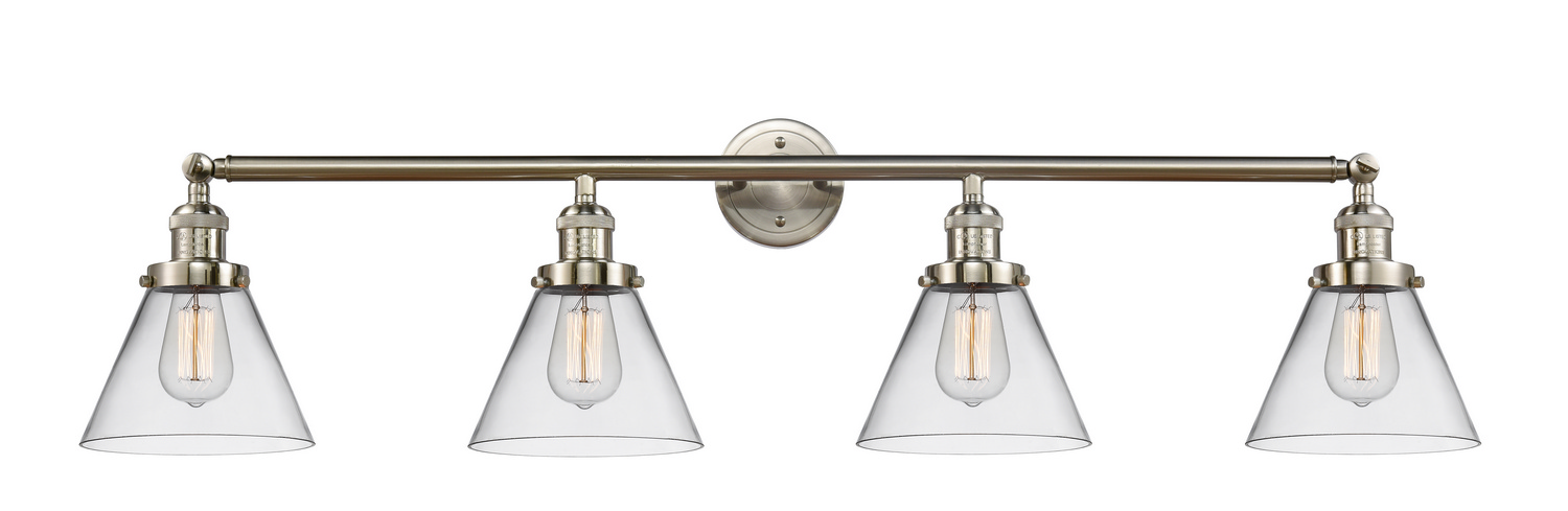 Four Light Bath Vanity by Innovations - Franklin Restoration Collection, Brushed Satin Nickel Finish - 215-SN-G42