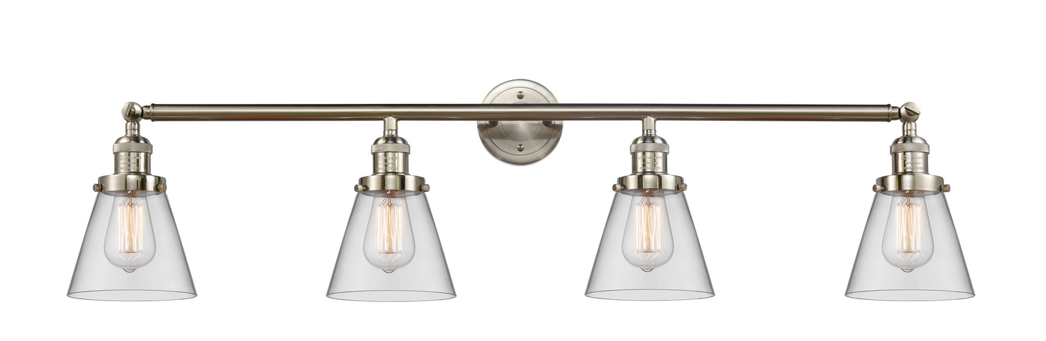 Four Light Bath Vanity by Innovations - Franklin Restoration Collection, Brushed Satin Nickel Finish - 215-SN-G62