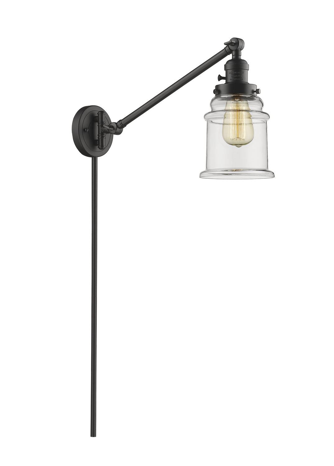 One Light Swing Arm by Innovations - Franklin Restoration Collection, Oil Rubbed Bronze Finish - 237-OB-G182