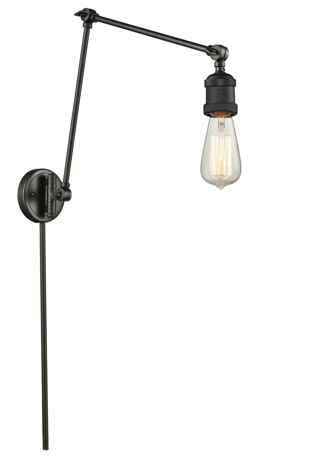 One Light Swing Arm by Innovations - Franklin Restoration Collection, Oil Rubbed Bronze Finish - 238-OB