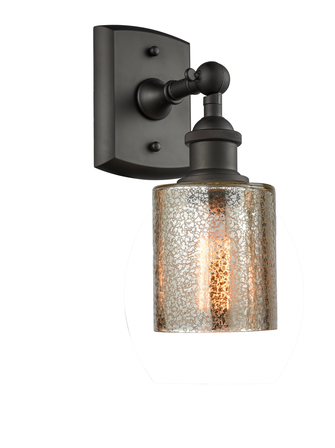 One Light Wall Sconce by Innovations - Ballston Collection, Oil Rubbed Bronze Finish - 516-1W-OB-G116