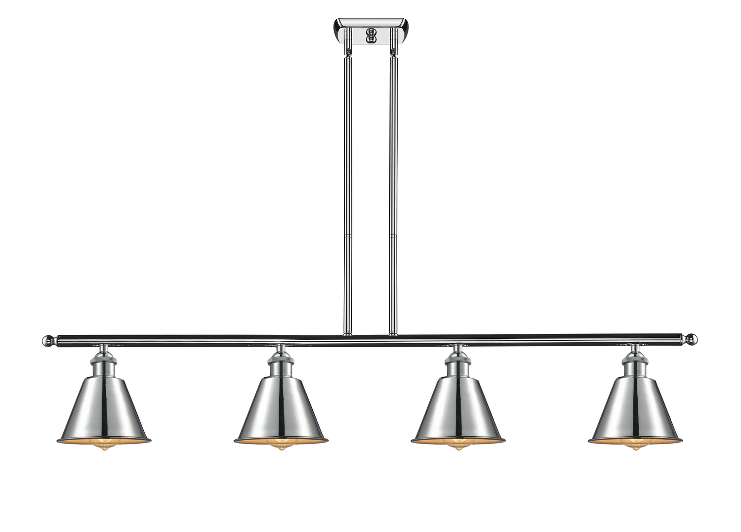 Four Light Island Pendant by Innovations - Ballston Collection, Polished Chrome Finish - 516-4I-PC-M8