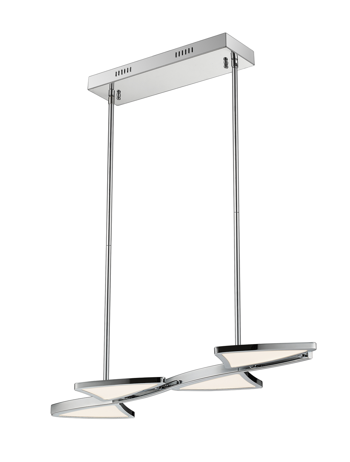 LED Linear Chandelier by Z-Lite - Aeon Collection, Chrome Finish - 1003-4CH-LED
