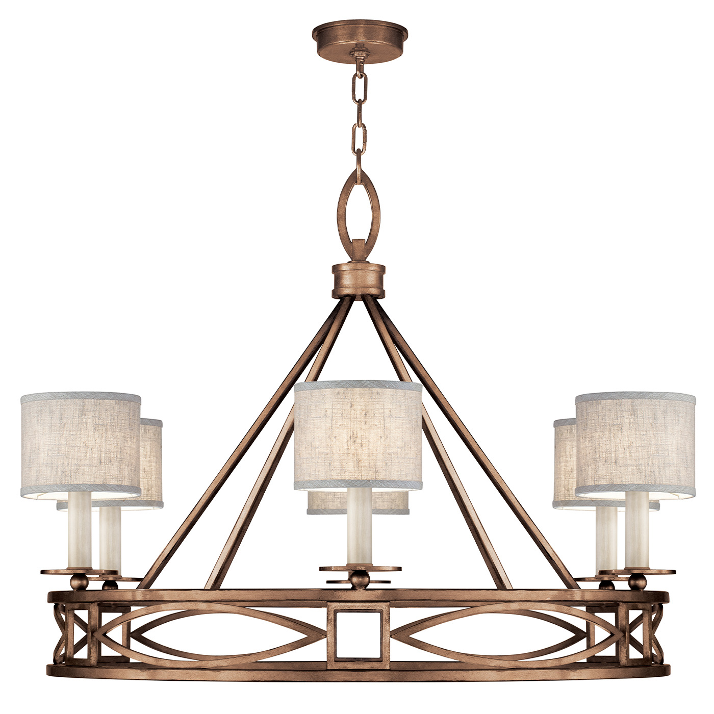 Fine Art Cienfuegos Six Light Chandelier in Bronze - 887640-11ST