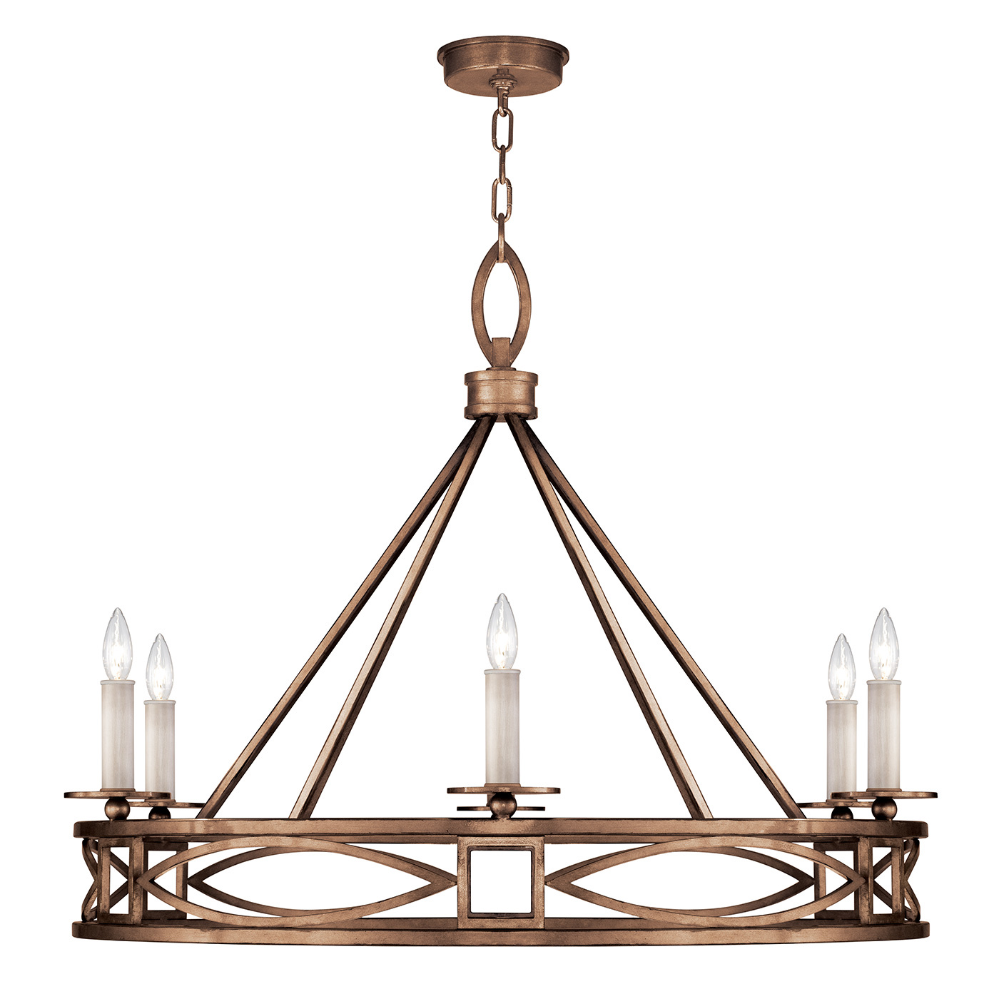 Fine Art Cienfuegos Six Light Chandelier in Bronze - 887640-1ST