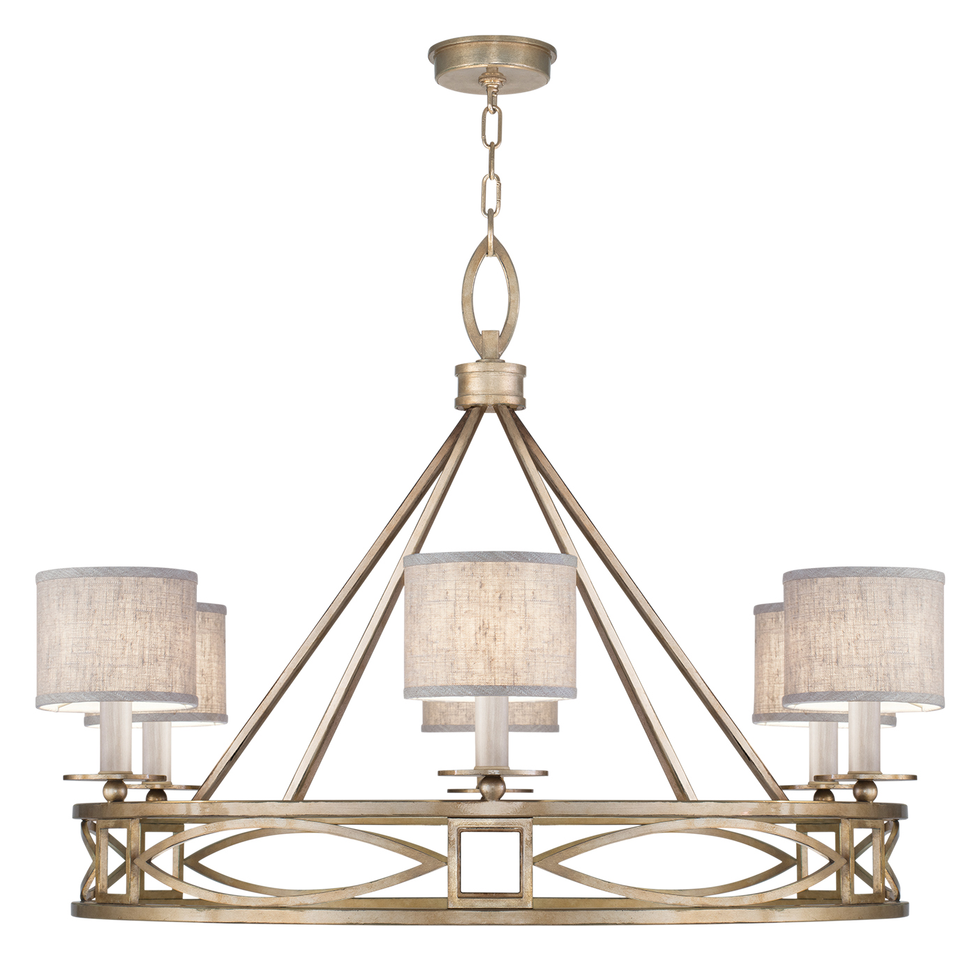 Fine Art Cienfuegos Six Light Chandelier in Gold - 887640-31ST