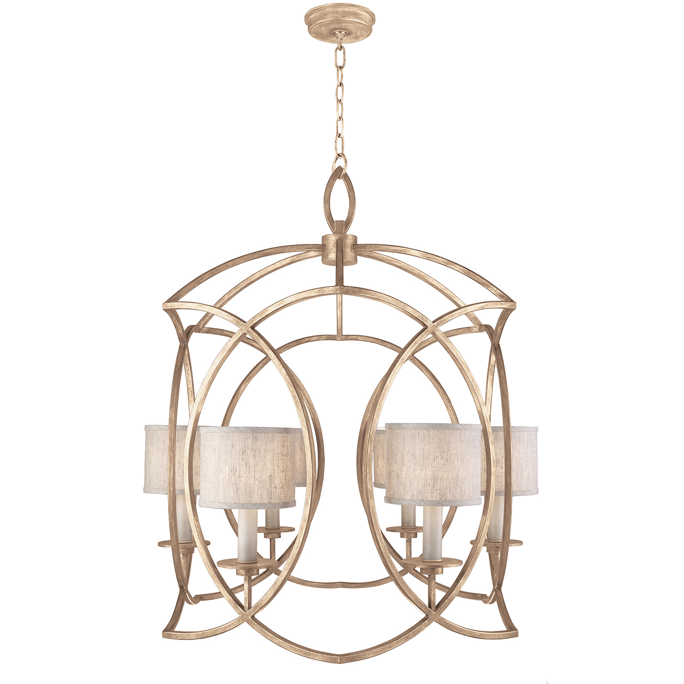 Fine Art Cienfuegos Six Light Chandelier in Gold - 889840-31ST