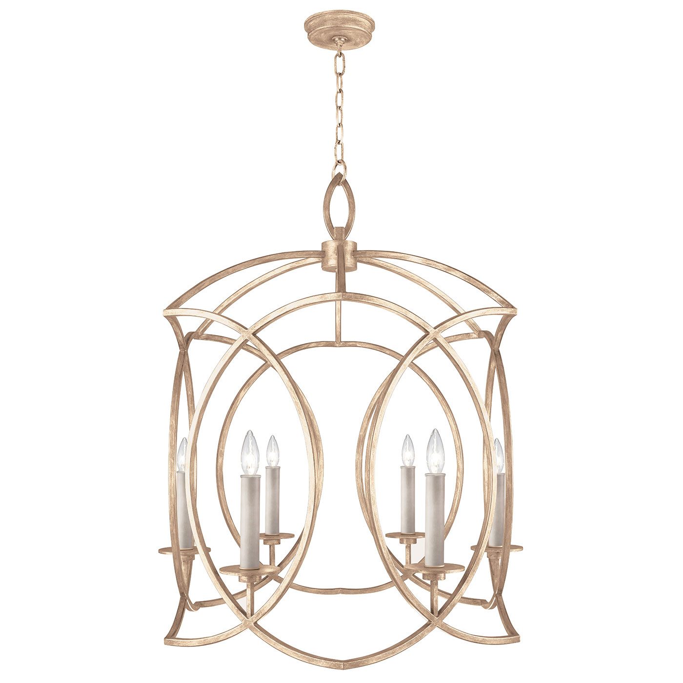 Fine Art Cienfuegos Six Light Chandelier in Gold - 889840-3ST