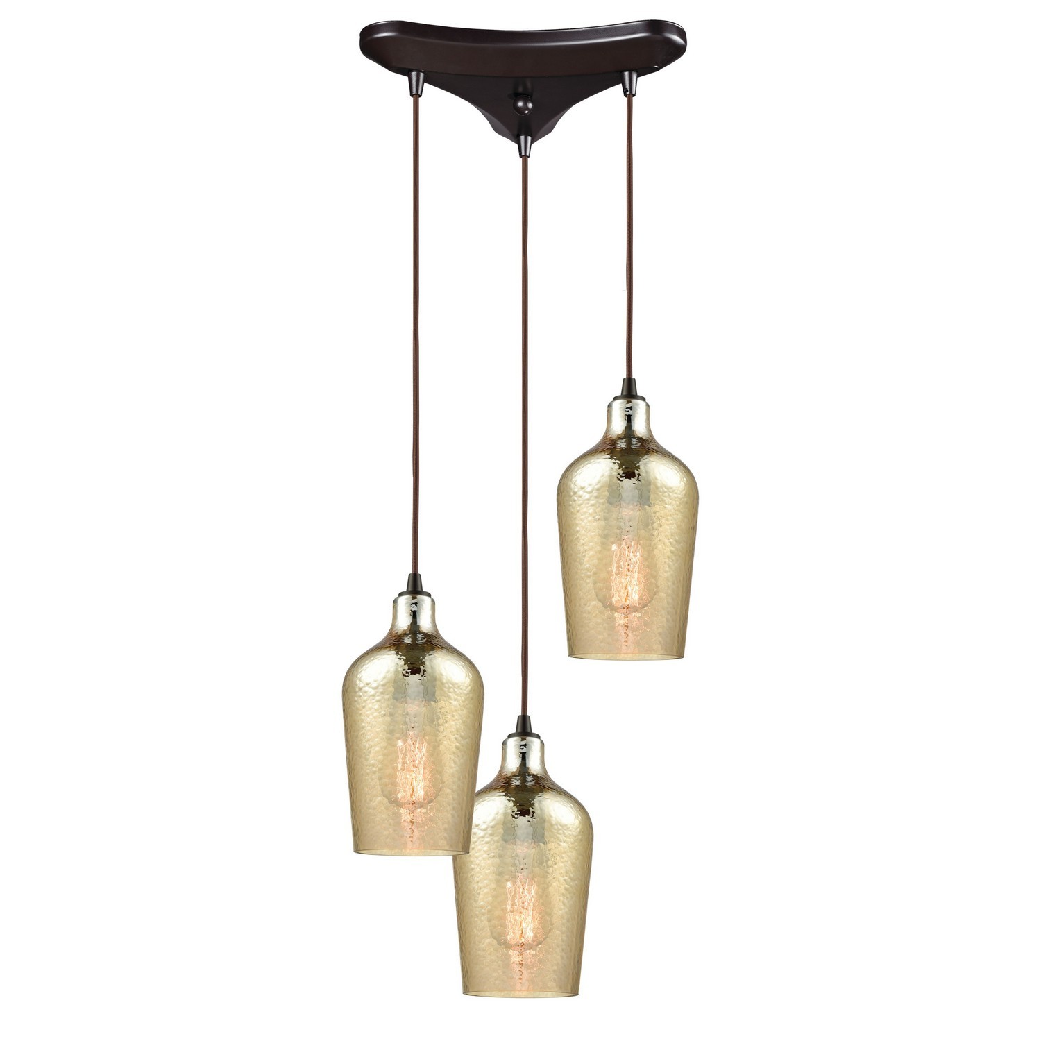 Hammered Glass 3-Li… - image