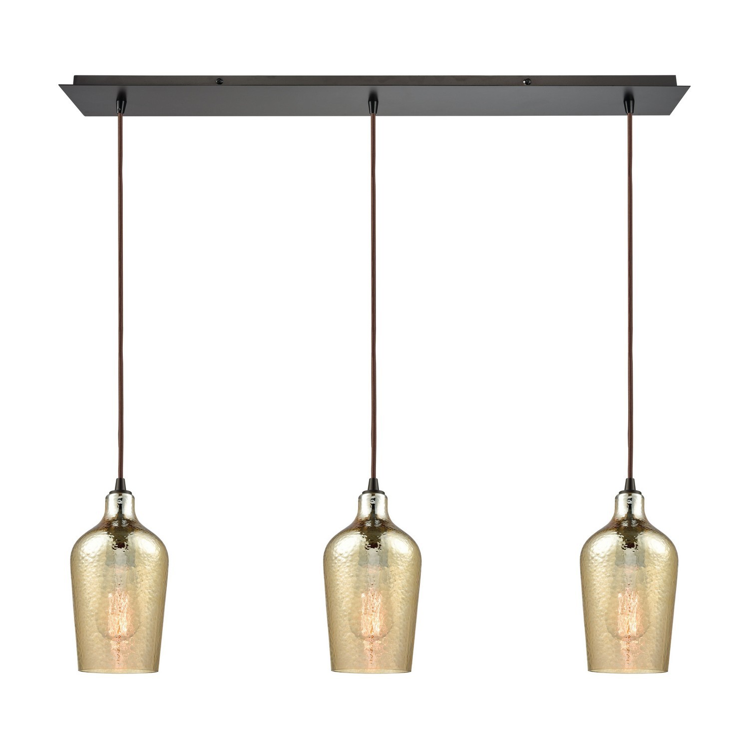 Hammered Glass 3-Li… - image