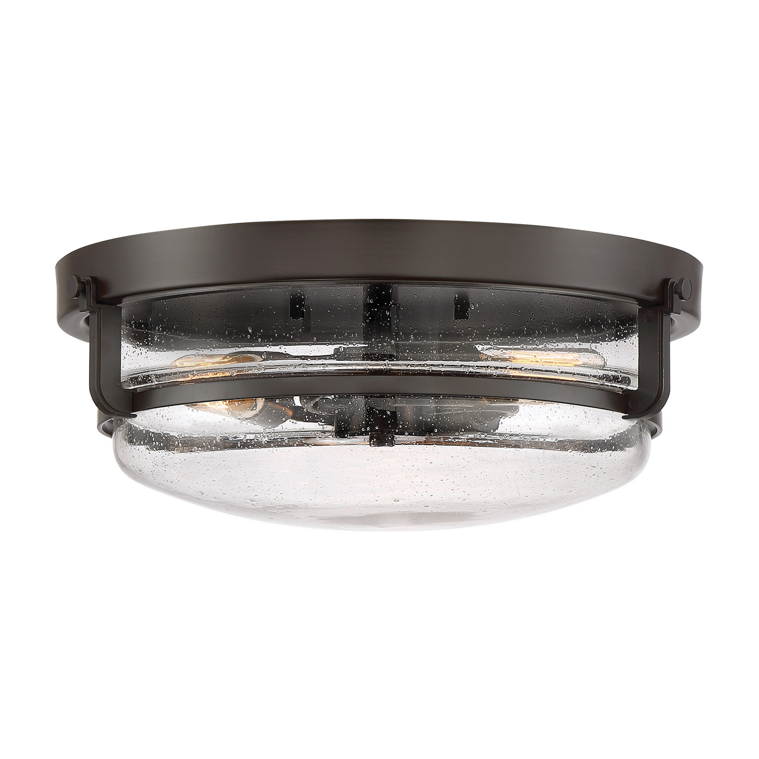 Quoizel Outpost Three Light Flush Mount in Palladian Bronze - QF3411PN