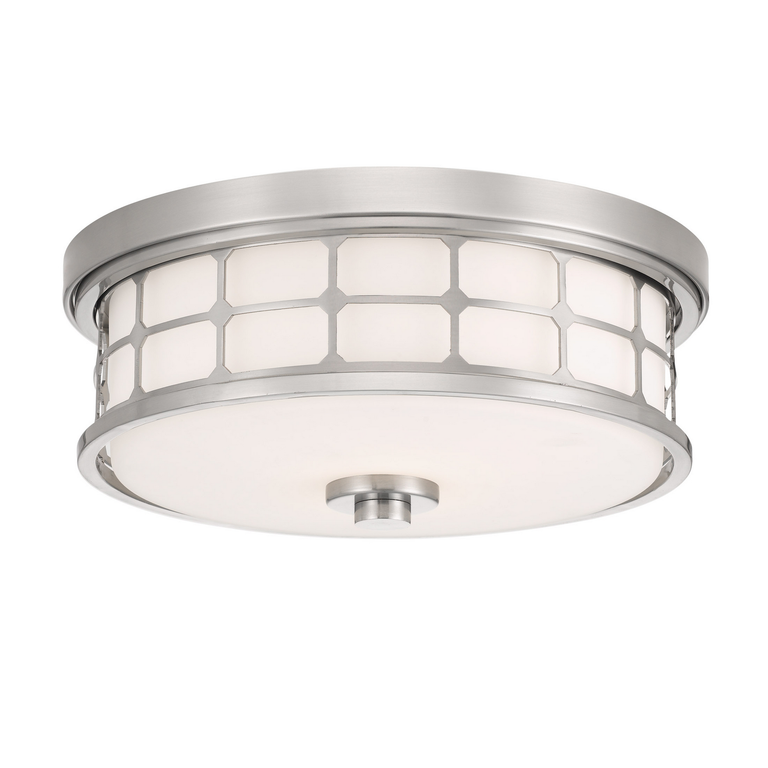 Quoizel Guardian Two Light Flush Mount in Brushed Nickel - QF3413BN