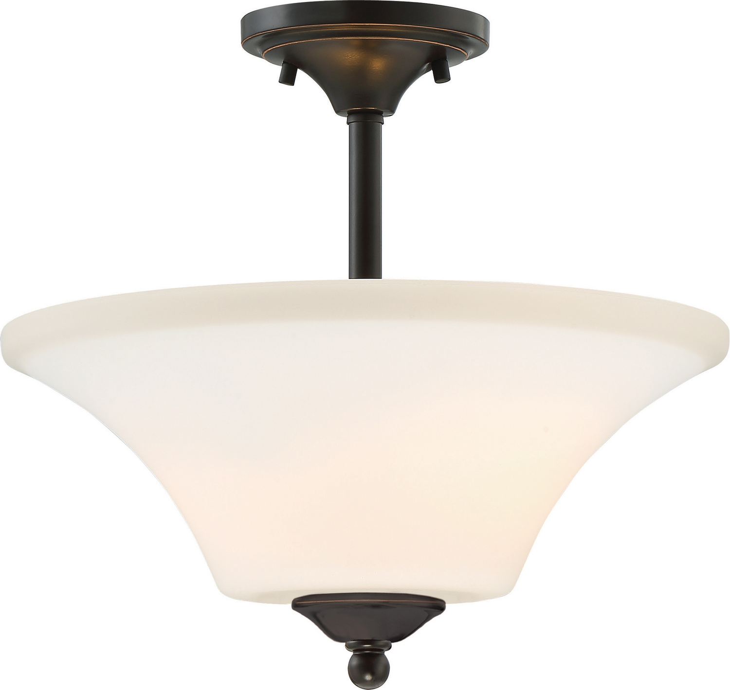Two Light Semi Flush Mount