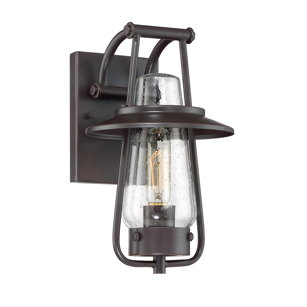 Photos - Chandelier / Lamp Bronze Gym Designers Fountain Satin Bronze One Light Wall Lantern from the Stonyridge Collection 32021-SB 