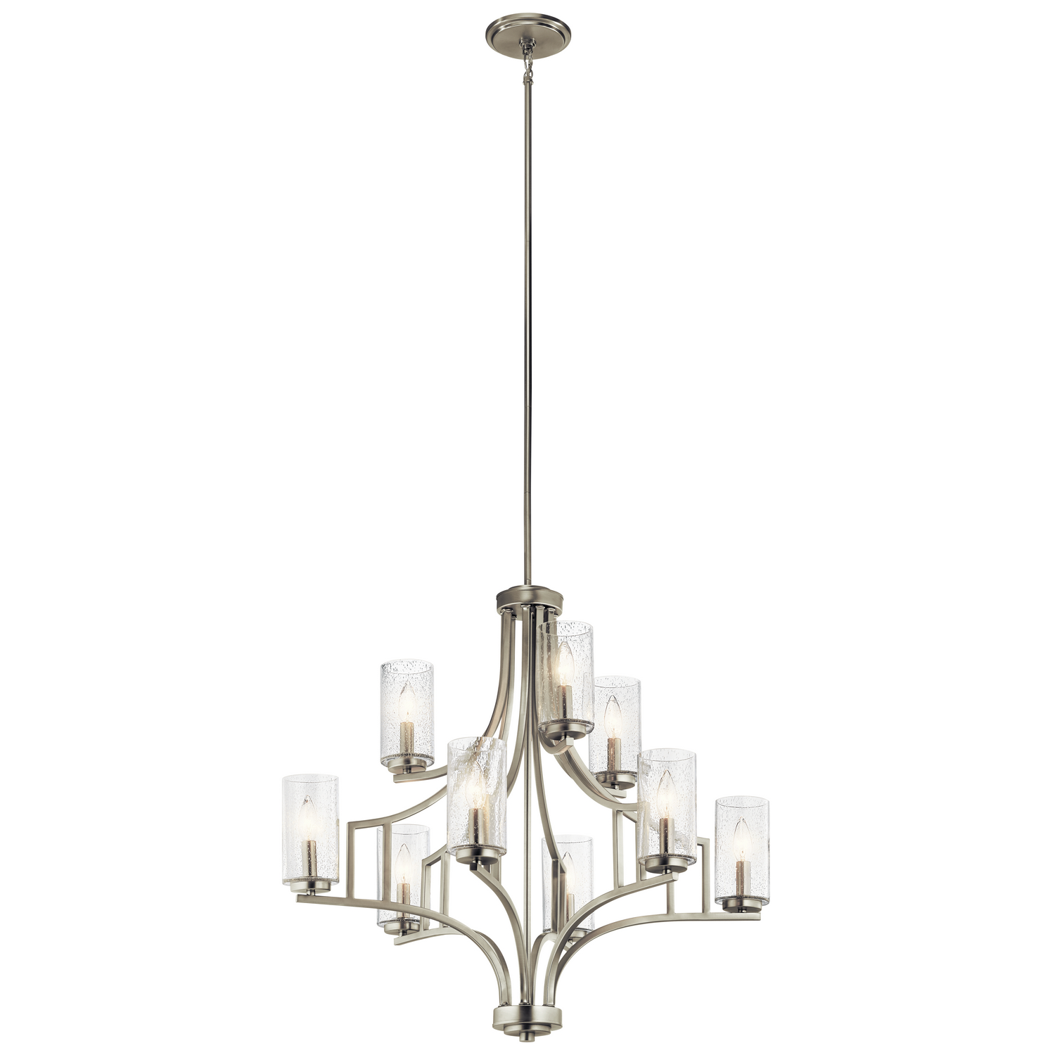 Vara Chandelier 9-Light in Brushed Nickel