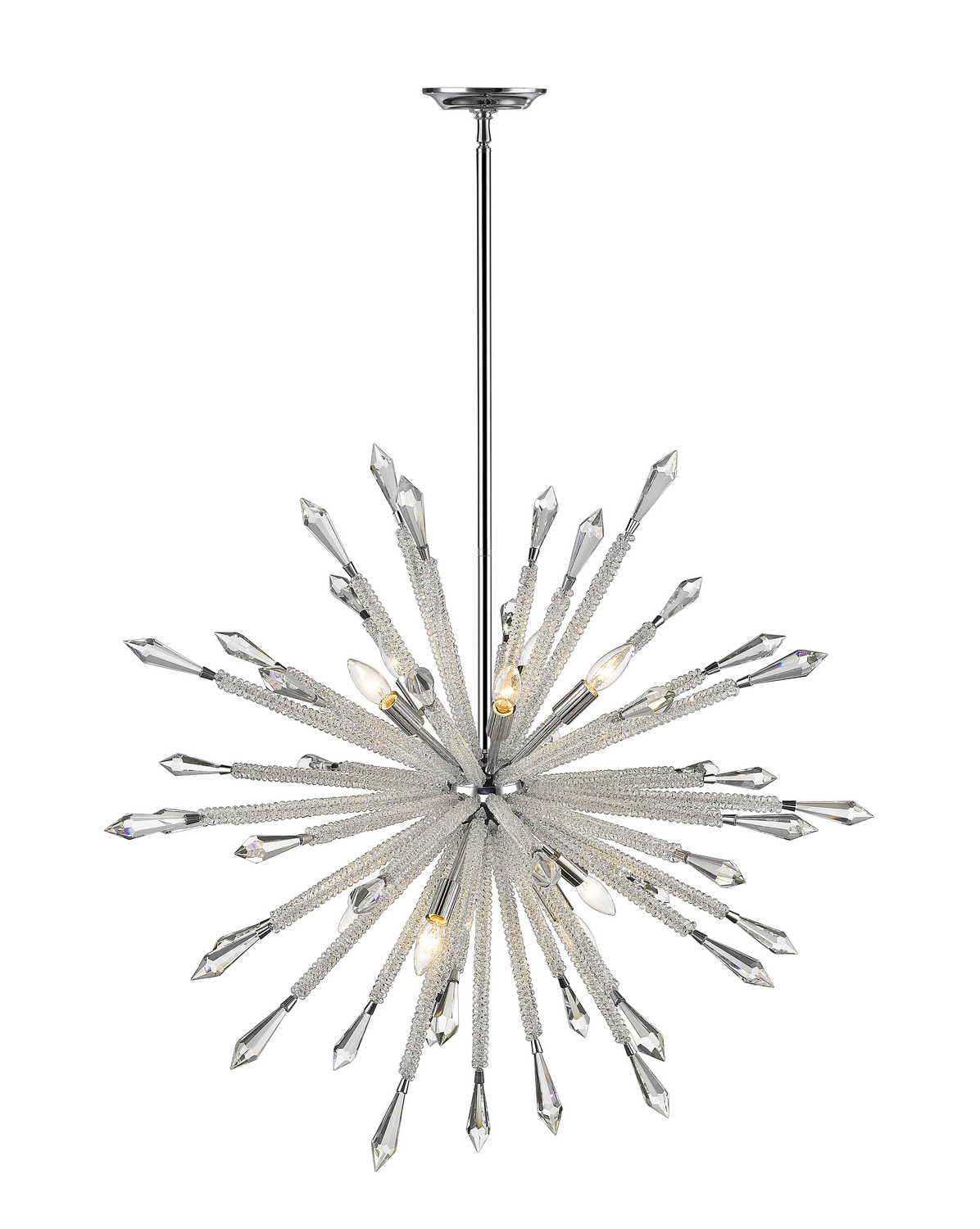 Ten Light Chandelier by Z-Lite - Soleia Collection, Chrome Finish - 4002-10