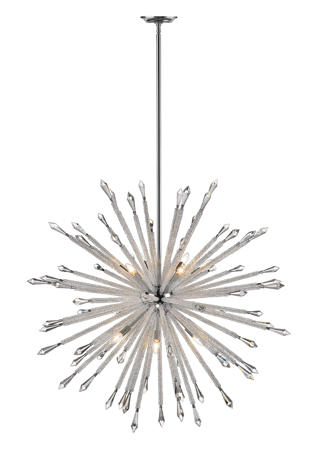 12 Light Chandelier by Z-Lite - Soleia Collection, Chrome Finish - 4002-12