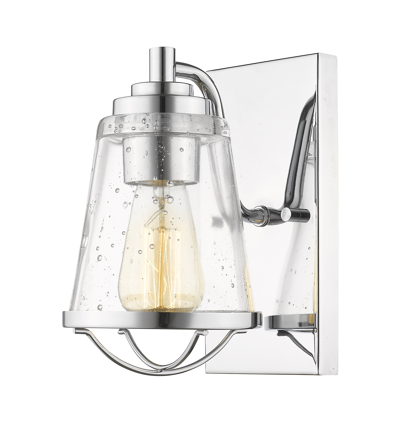 One Light Wall Sconce by Z-Lite - Mariner Collection, Chrome Finish - 444-1S-CH