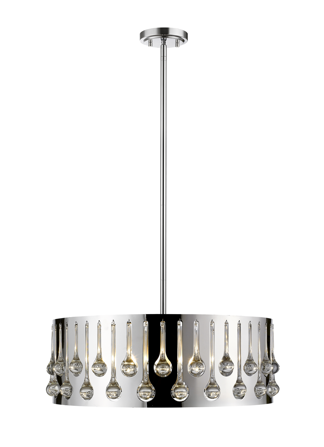 Six Light Chandelier by Z-Lite - Oberon Collection, Chrome Finish - 453-24CH