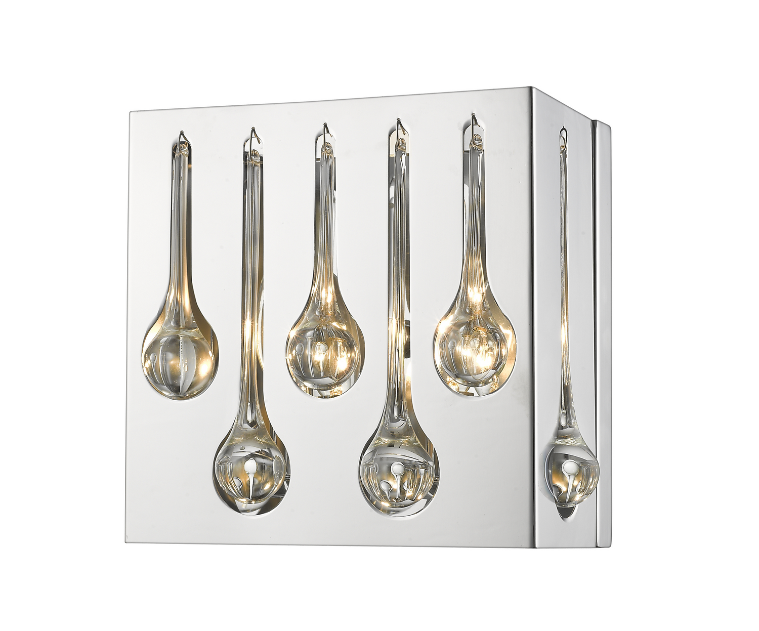 Two Light Wall Sconce by Z-Lite - Oberon Collection, Chrome Finish - 453SQ2S-CH