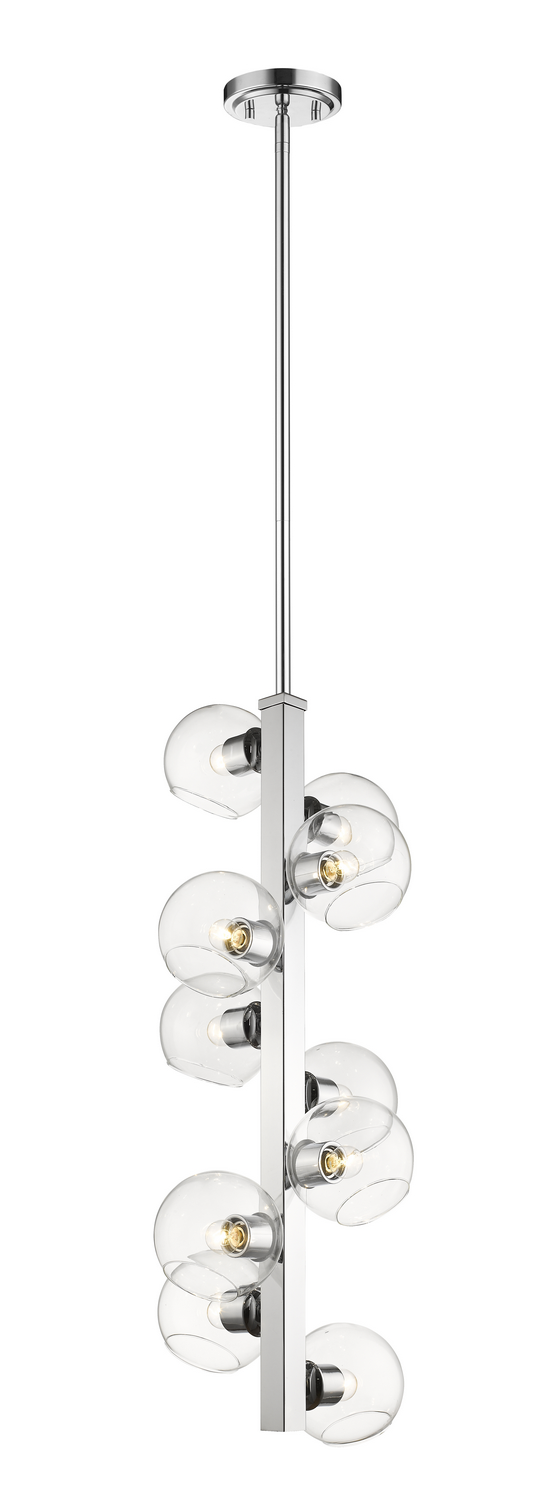 Ten Light Chandelier by Z-Lite - Marquee Collection, Chrome Finish - 455-10CH