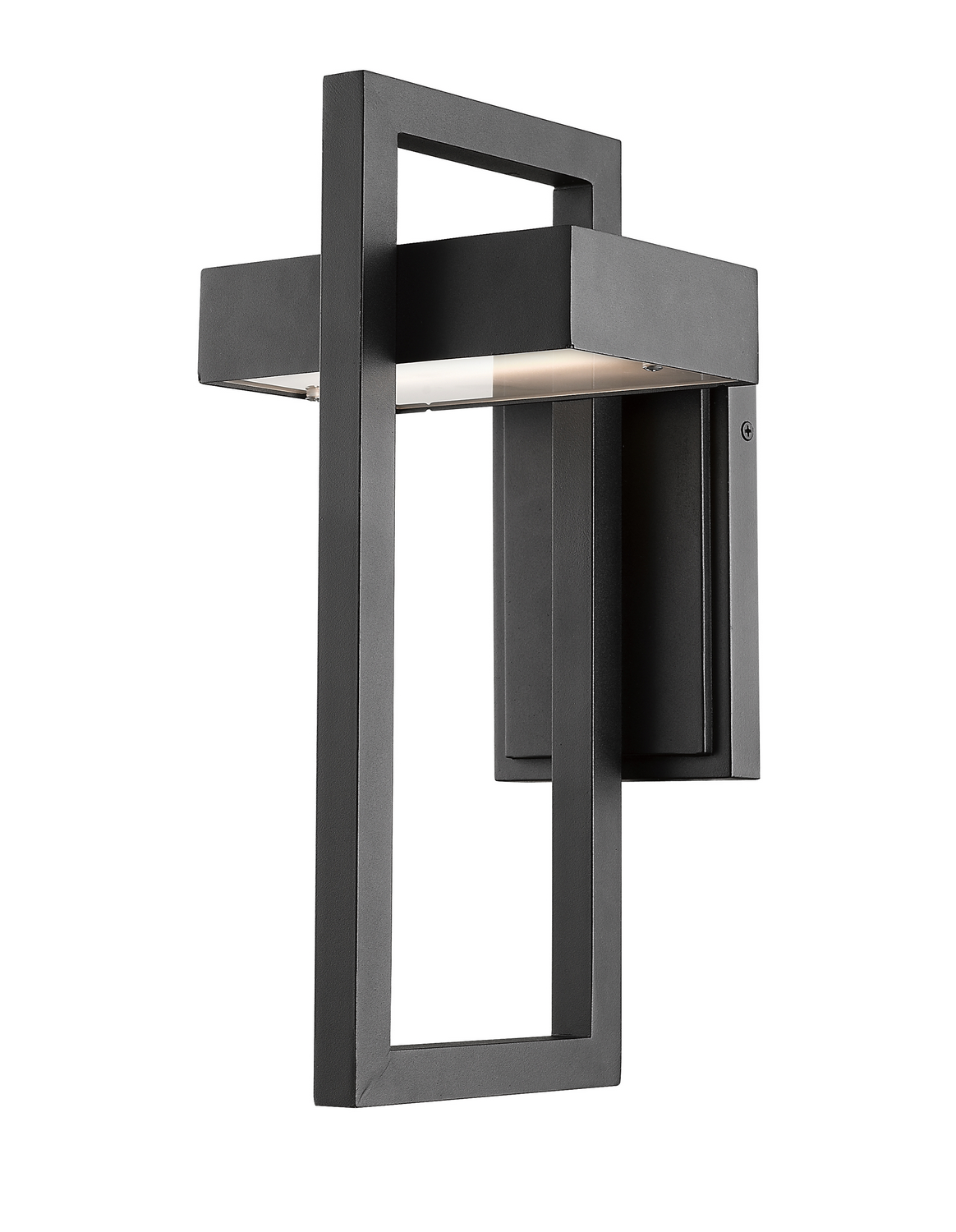 LED Outdoor Wall Mount by Z-Lite - Luttrel Collection, Black Finish - 566M-BK-LED
