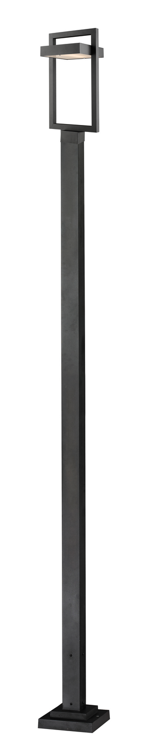 LED Outdoor Post Moun Fixture by Z-Lite - Luttrel Collection, Black Finish - 566PHBS-536P-BK-LED